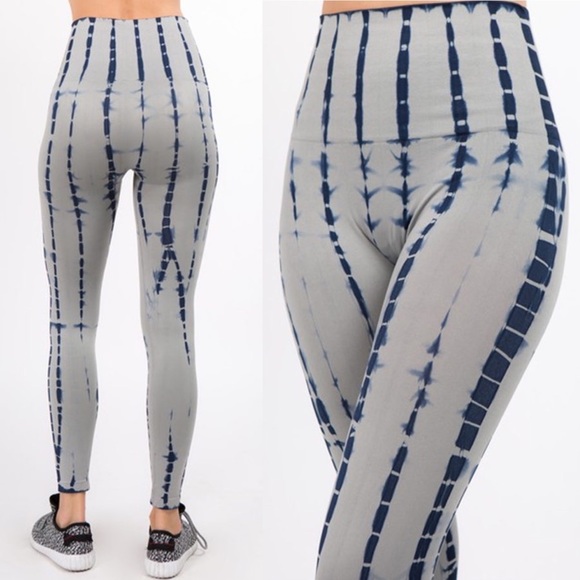 Yelete Pants - Gray Tie-Dye Spandex from Pink Barbell